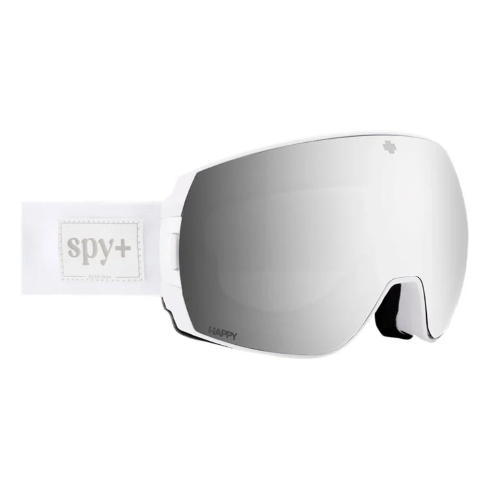 The SPY Legacy SE Goggles 2024 in White IR/ Happy Lens Bronze Platinum Mirror & Happy Lens LL Gray Green Red Mirror