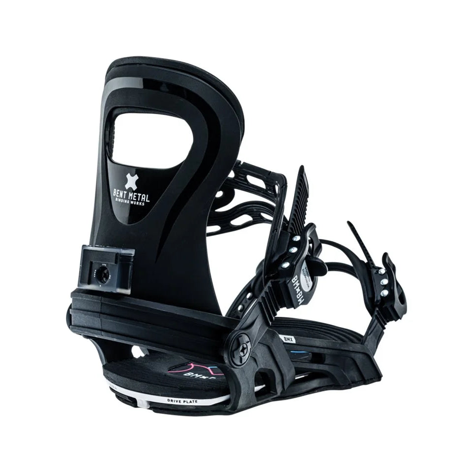 The 2023 Bent Metal BMX Black Kid's Snowboard Binding