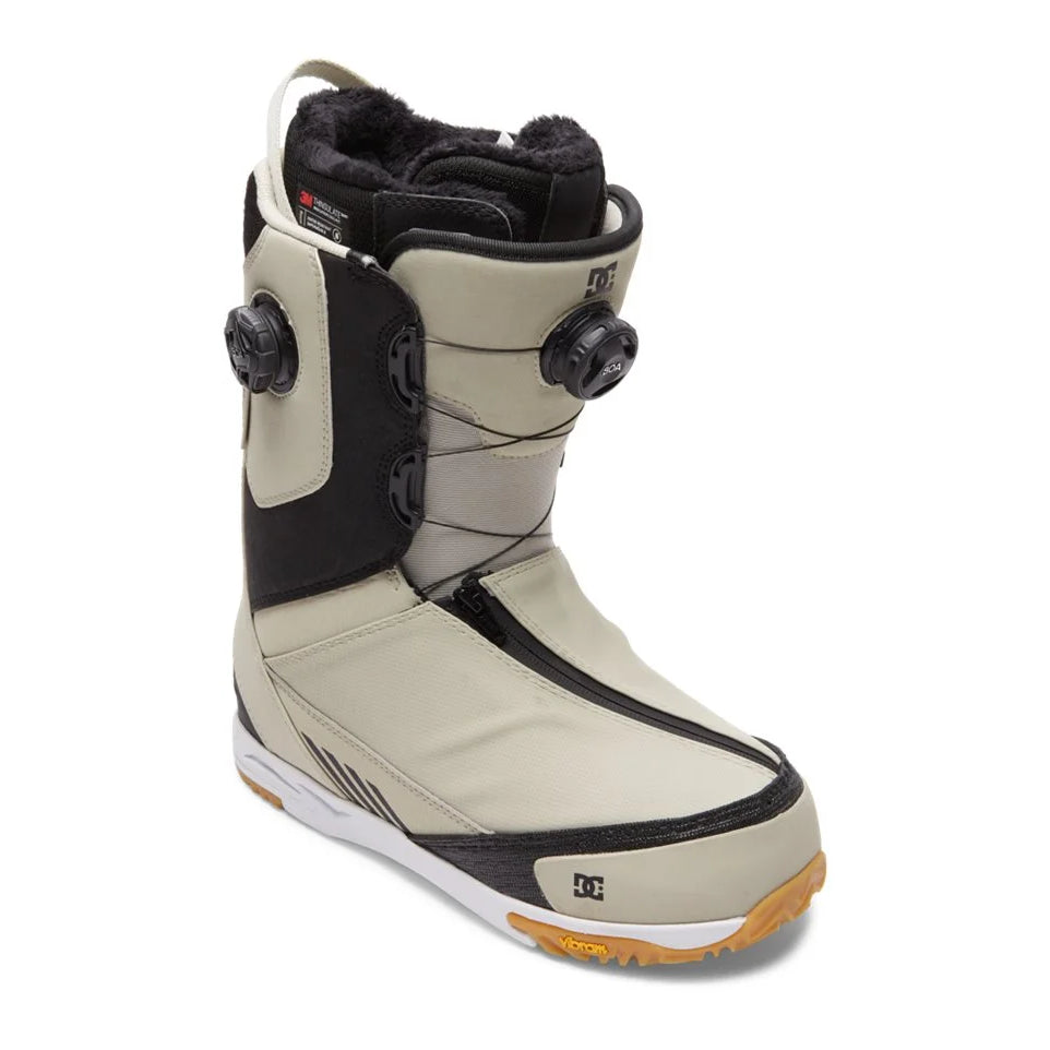 The 2023 DC Transcend Off White Men's Snowboard Boot