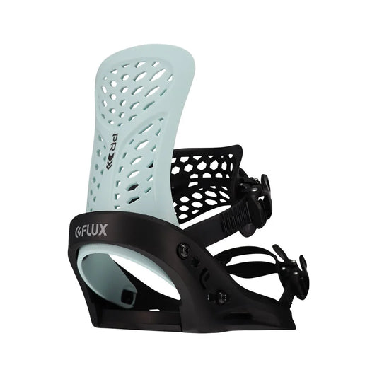 The 2023 Flux PR Black Blue Men's Snowboard Binding