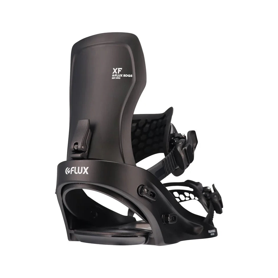 The 2023 Flux XF Black Men's Snowboard Binding