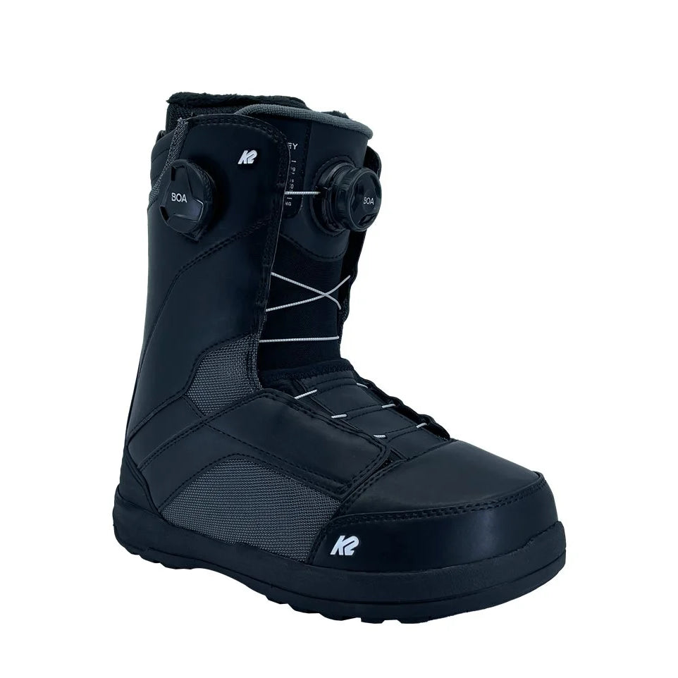 The 2023 K2 Kinsley Black Women's Snowboard boot