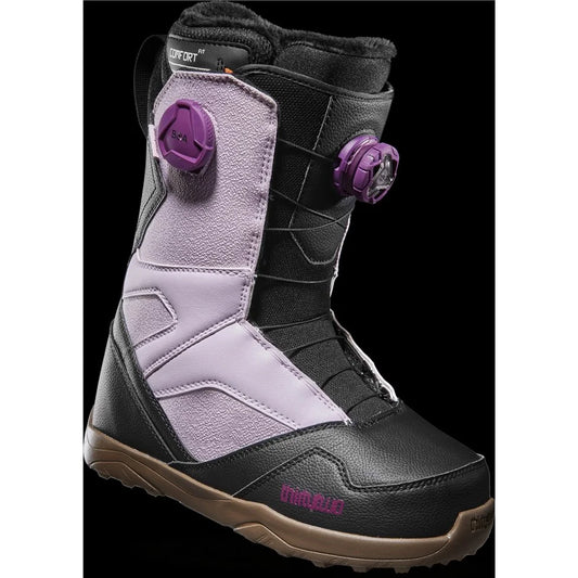 The 2023 ThirtyTwo STW Double Boa Lavender Women's Snowboard Boot