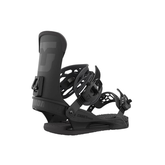 The 2023 Union Cadet Pro Black Kid's Snowboard Binding