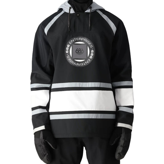 The 2024 686 Men's Waterproof Slapshot Hoody Black