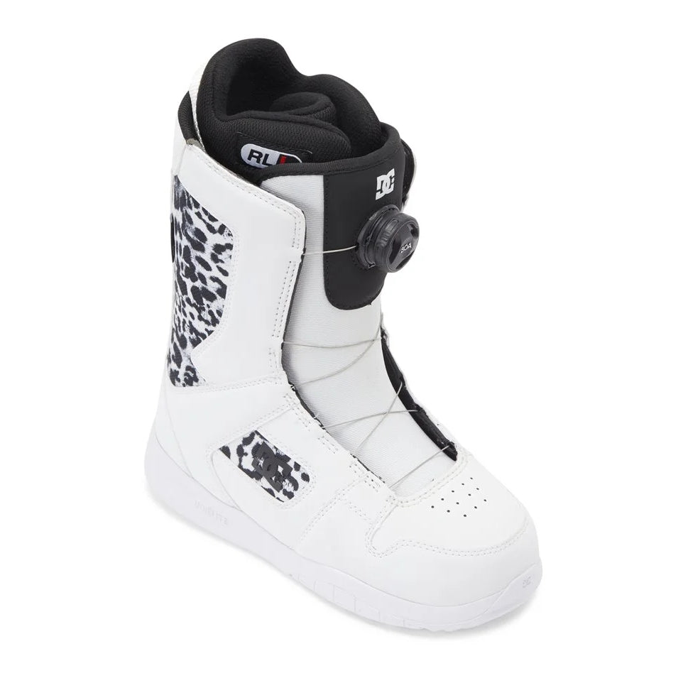 The 2024 DC Phase Boa White Women's Snowboard Boot