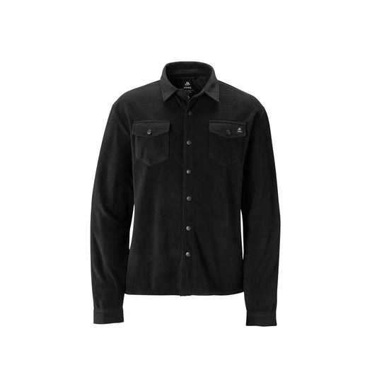 The 2024 Jones Men's December Recycled Fleece Shirt Stealth Black