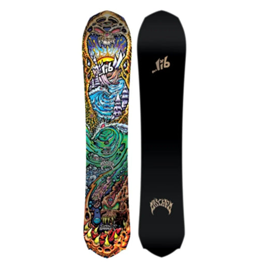 The 2024 Lib Tech Lost Rocket Limited Men's Snowboard in multi color