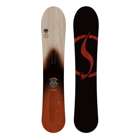 The 2024 Never Summer Harpoon Men's Snowboard in brown