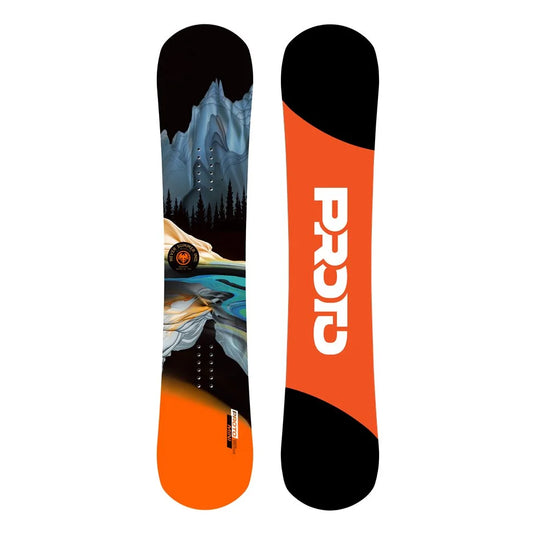 The 2024 Never Summer Mini Protosynthesis Kid's Snowboard in black