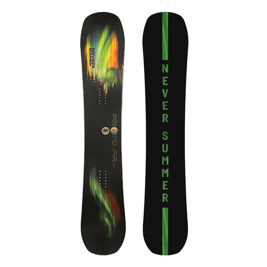The 2024 Never Summer Proto Fr Men's Snowboard in black