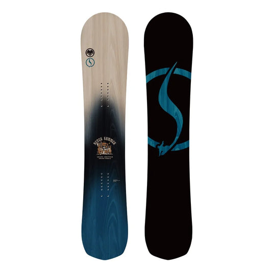 The 2024 Never Summer Shapeshifter Men's Snowboard in bue
