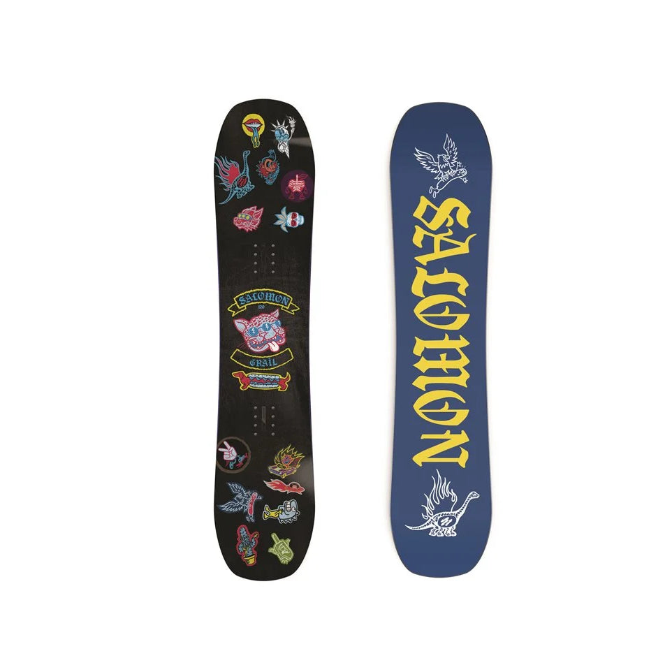 The 2024 Salomon Grail Kid's Snowboard in black