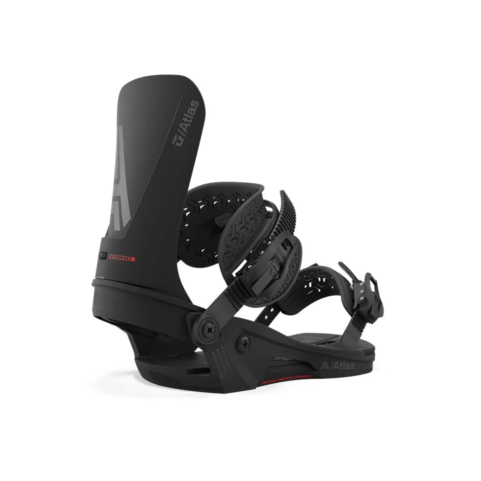 The 2024 Union Atlas Black Men's Snowboard Binding