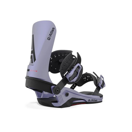 The 2024 Union Atlas Purple Men's Snowboard Bindng