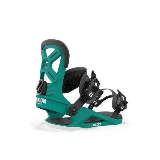 The 2024 Union Cadet Teal Kid's Snowboard Binding