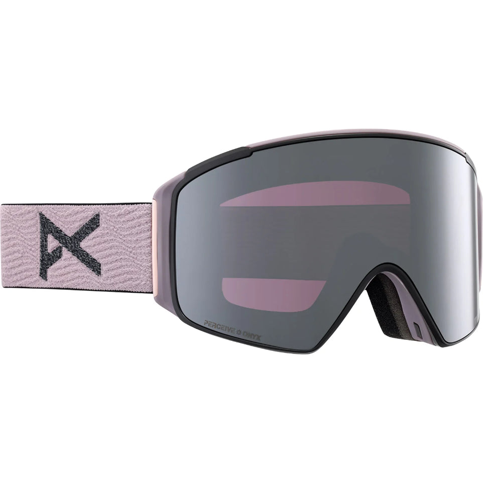 The Anon M4S Cylindrical Goggles, Bonus Lens & MFI Face Mask 2024 in Elderberry/ Perceive Sunny Onyx