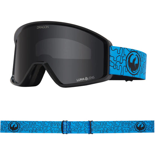 The Dragon DXT OTG Goggles 2024 in Drippy/ Lumalens Dark Smoke
