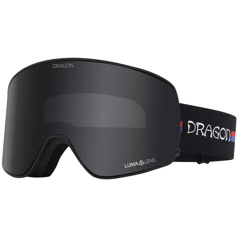 The Dragon NFX2 Low Bridge Goggles 2024 in Blake Paul Signature/ Lumalens Dark Smoke & Lumalens Violet
