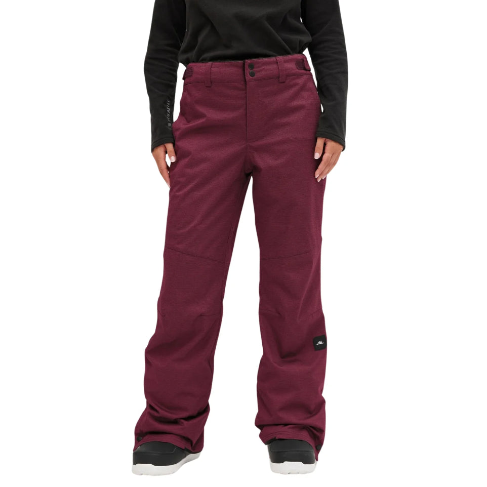 The O'Neill Star Melange Women's Snow Pant's 2024 in Windsor Wine