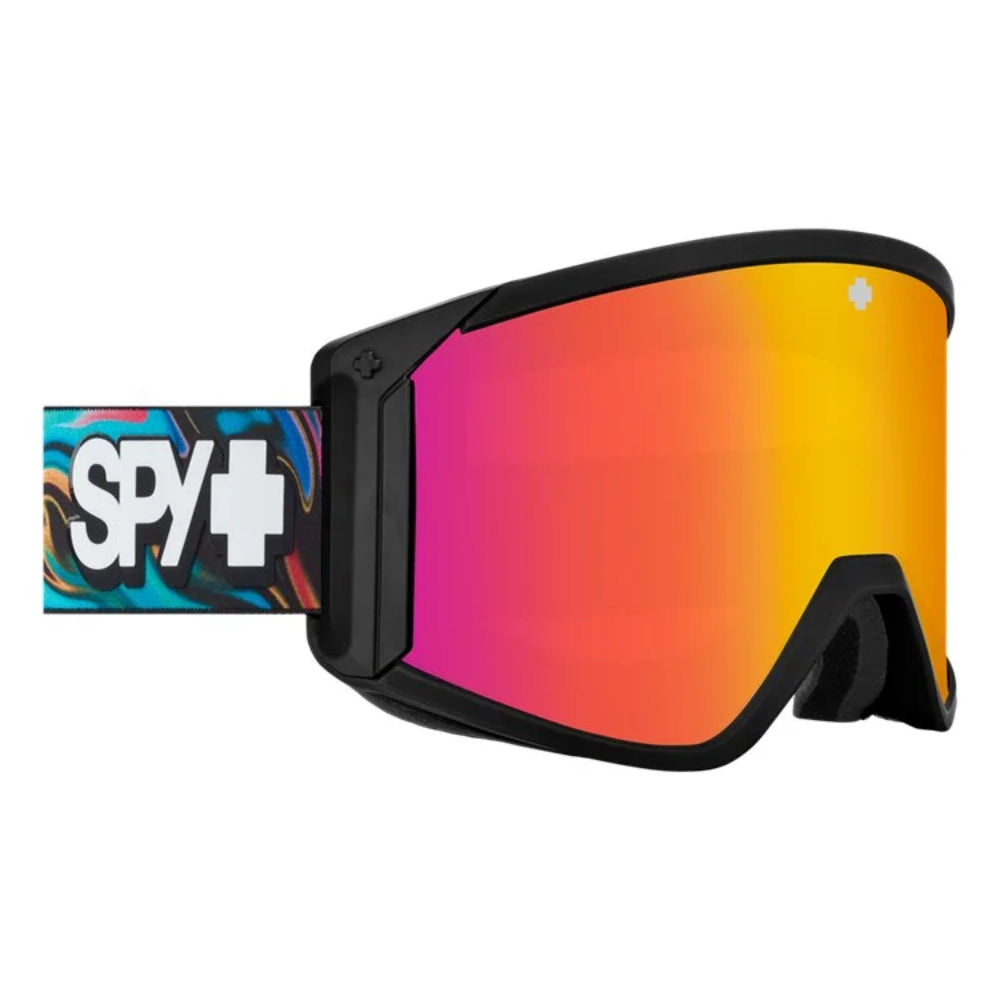 The SPY Raider Goggles 2024 in Psycedelic/ Happy Lens ML Bronze Pink Spectra Mirror