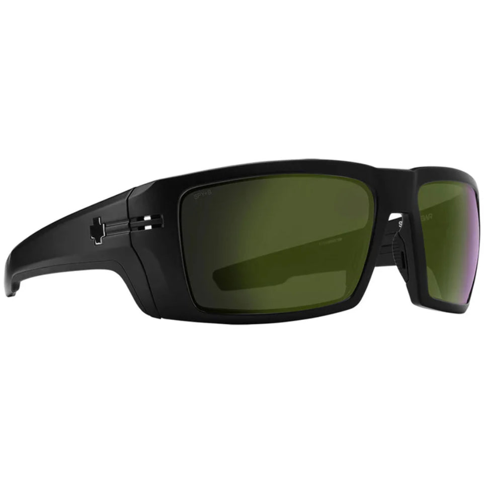 The SPY Rebar Ansi Sunglasses 2024 in Matte Black/ Happy Polar Olive Spectra