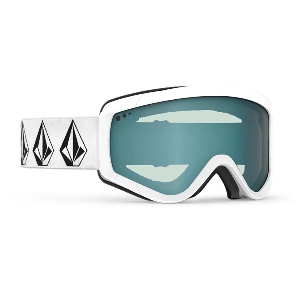 The Volcom Attunga Youth Goggles 2024 in Matte White/ Stone