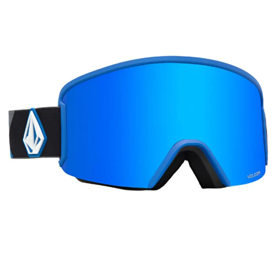 The Volcom Garden Goggles 2024 in Blue/ Blue Chrome
