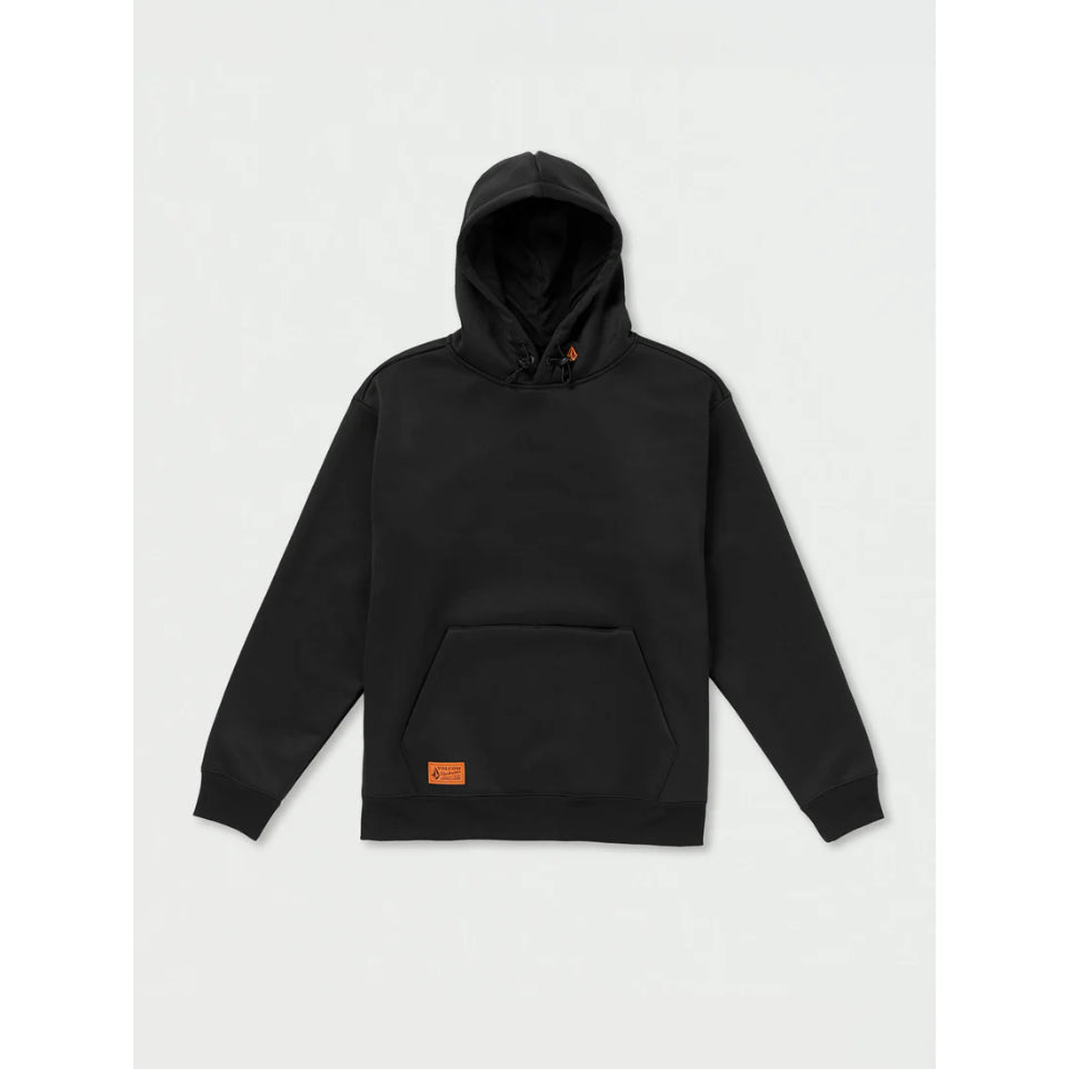 The Volcom Work Wear Bonded Pull Over Hoodie 2024 in Black