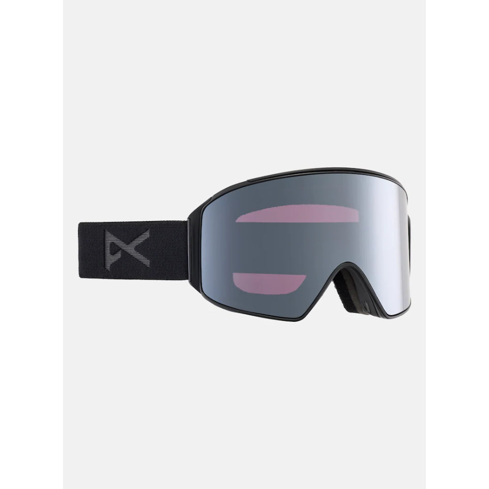 The Anon M4 Cylindrical Goggles, MFI Facemask & Spare Lens 2025 in Smoke/ Percieve Sunny Onyx & Perceive Variable Violet