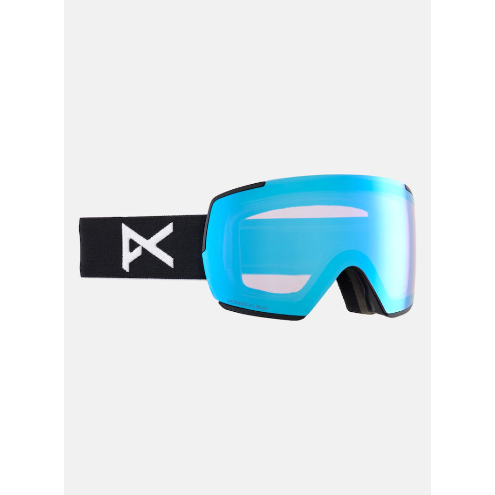 The Anon M5 Goggles, MFI Facemask & Spare Lens 2025 in Black/Perceive Variable Blue & Perceive Cloudy Pink