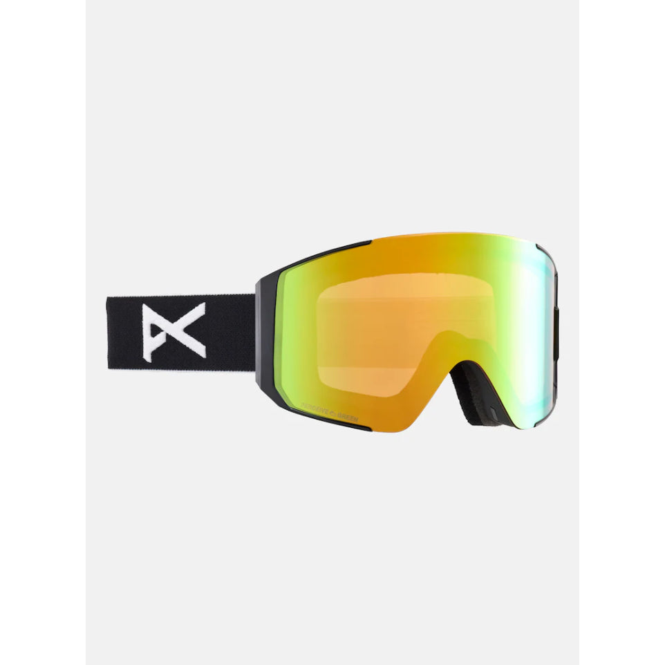 The Anon Sync Goggles & Spare Lens 2025 in Black/Perceive Variable Green & Perceive Cloudy Pink