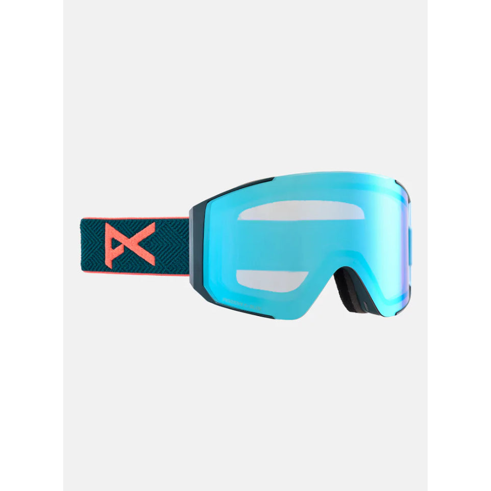 The Anon Sync Goggles & Spare Lens 2025 in Deep Emerald/Perceive Variable Blue & Perceive Cloudy Pink