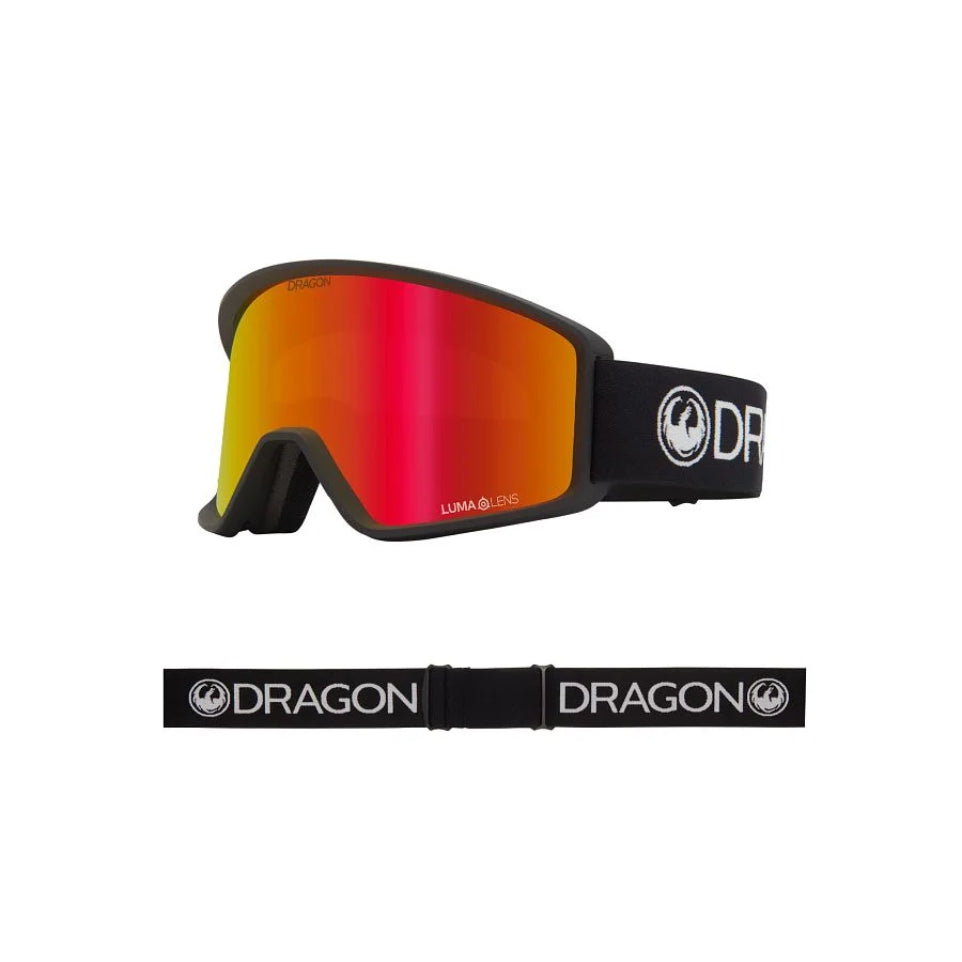 The Dragon DXT OTG Goggles 2025 in Black/ Lumalens Red Ion