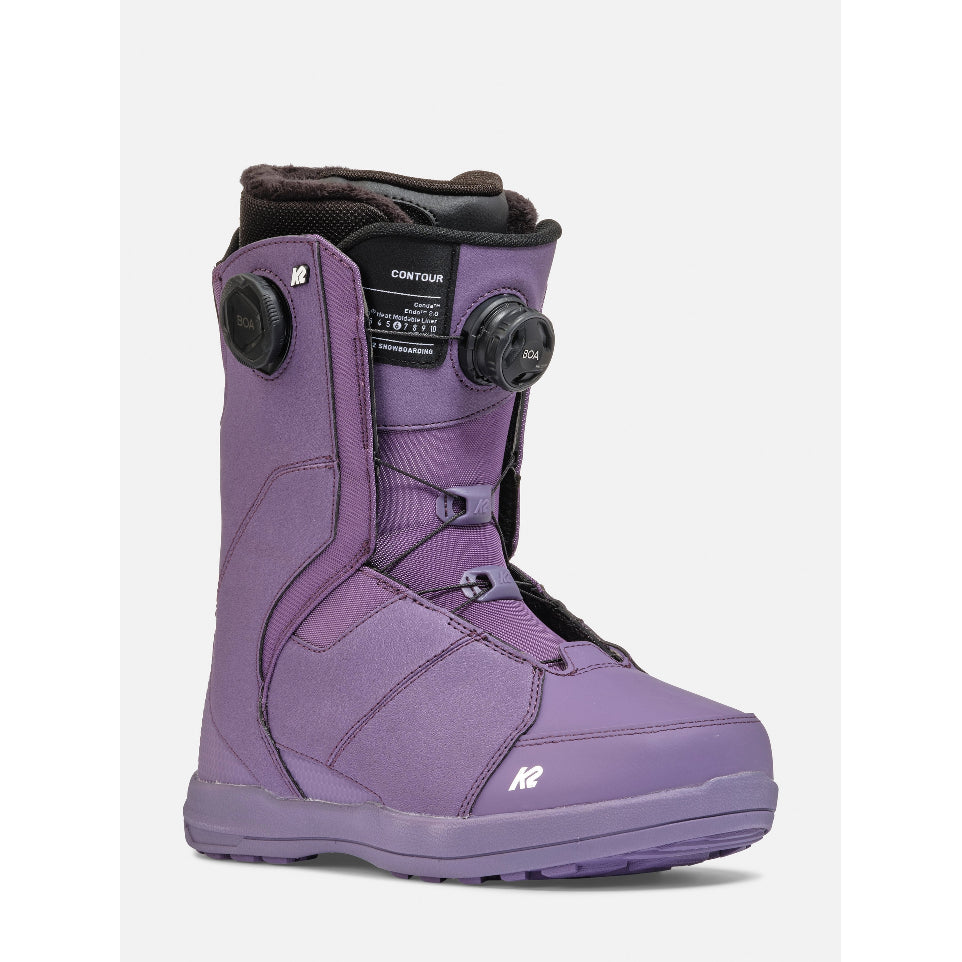 The K2 Contour Women's Snowboard Boots 2025 in Purple Haze