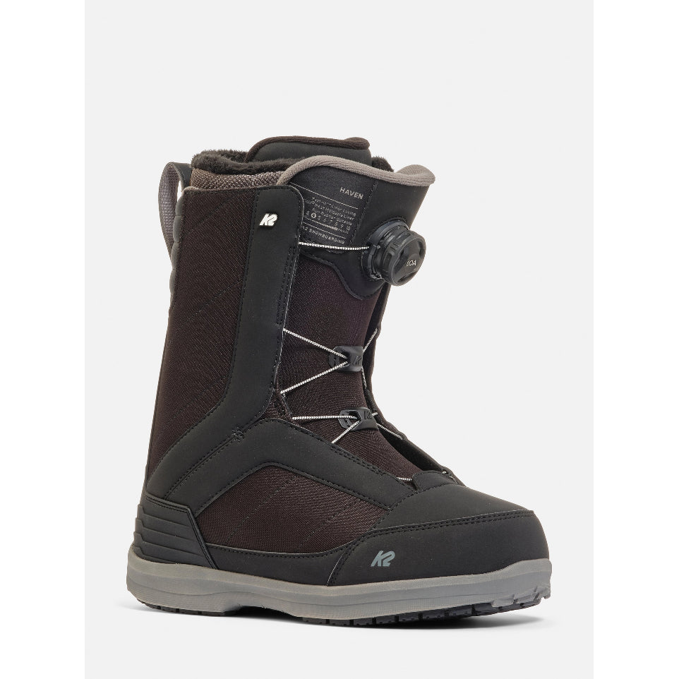 The K2 Haven Boa Women's Snowboard Boots 2025 in Black