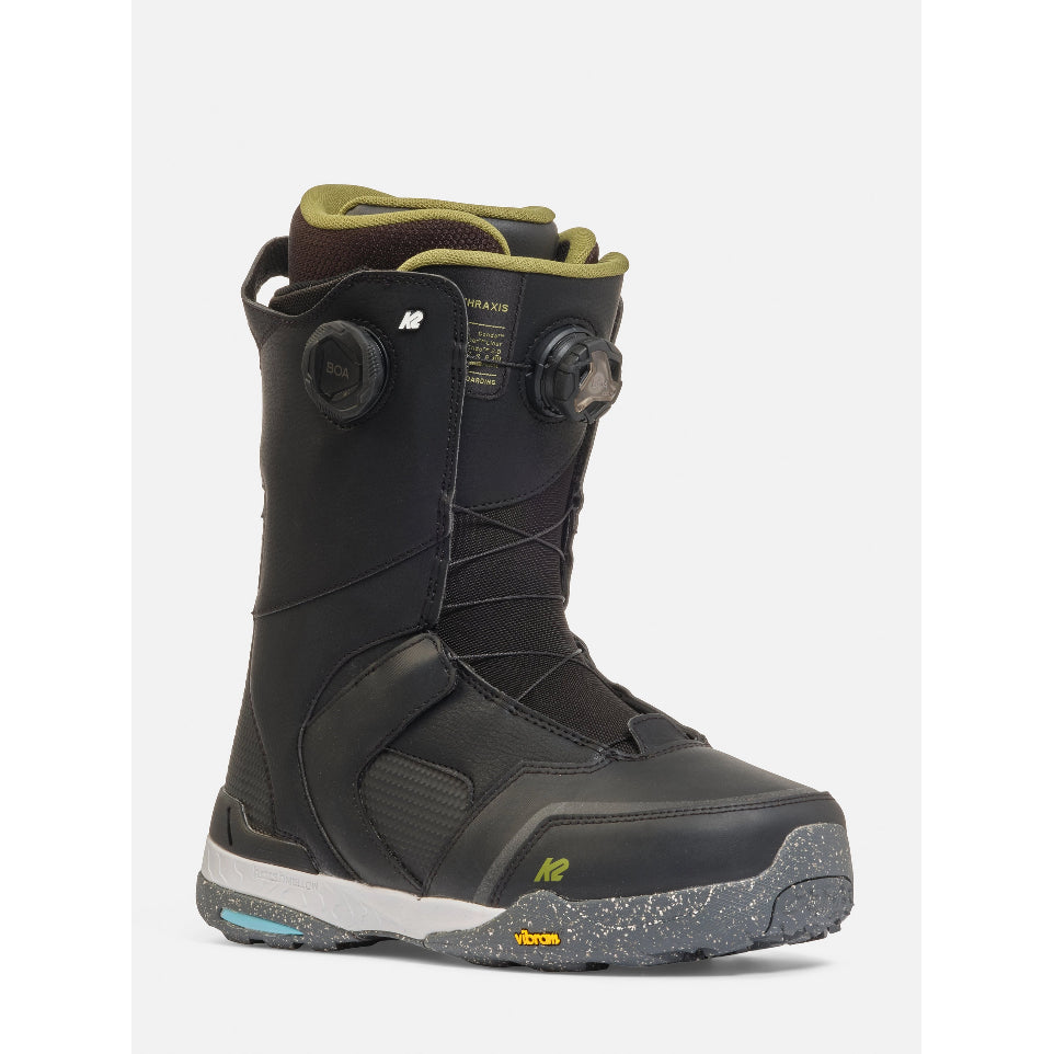 The K2 Thraxis Men's Snowboard Boots 2025 in Black