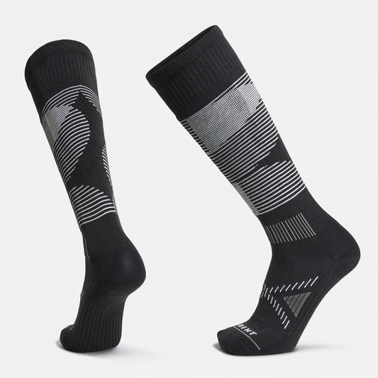 The Le Bent Shred Targeted Cushion Snow Sock 2025 in Black