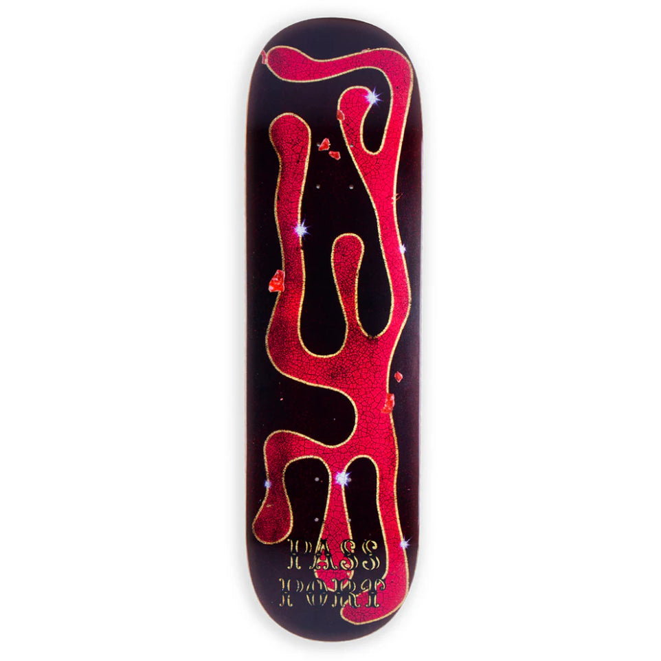The Passport Aged Airbrush Series Skateboard Deck in Termite
