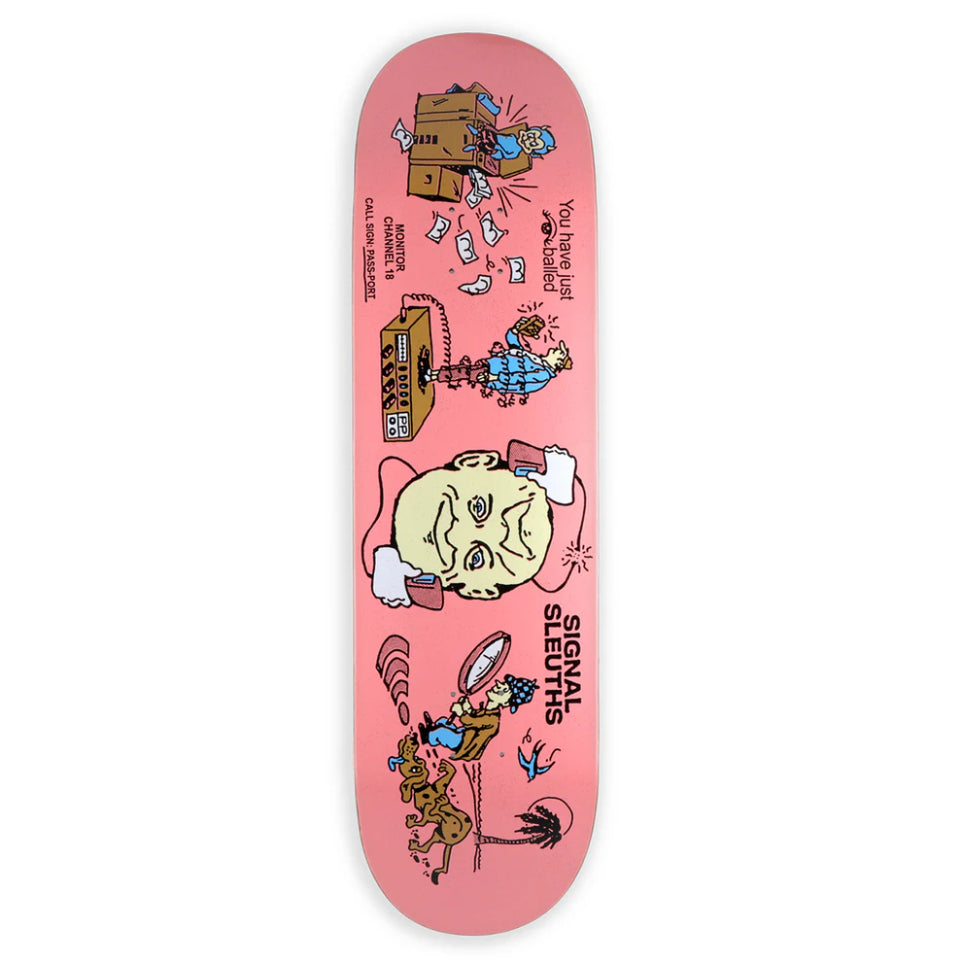 The Passport Eyeball Series Skateboard Deck in Signal Sleuths