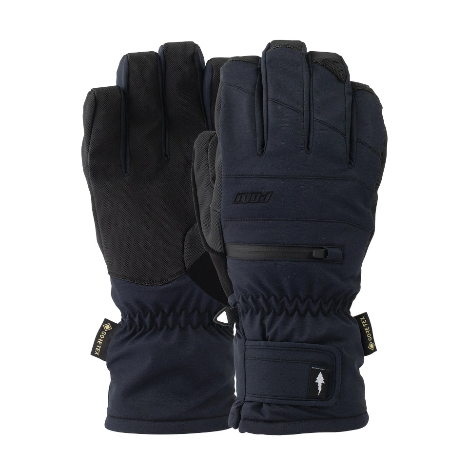 The Pow Wayback GTX Men's Short Gloves 2025 in Black