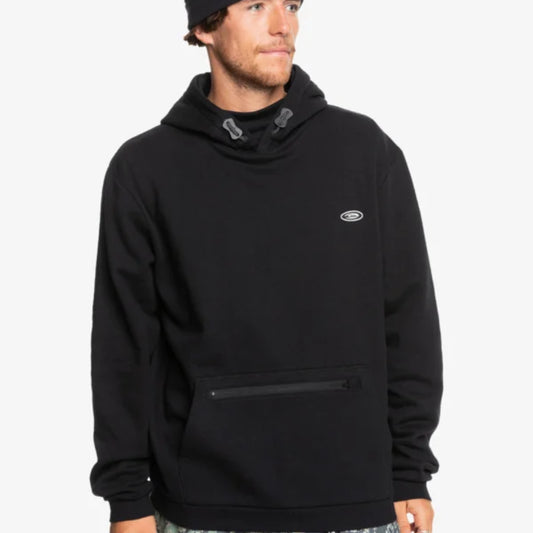The Quiksilver Big Logo Tech Hoodie Men's 2025 in True Black
