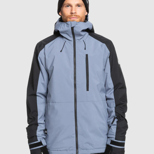 The Quiksilver Mission Block Men's Jacket 2025 in Flint Stone
