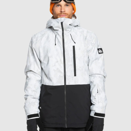 The Quiksilver Mission Printed Block Men's Jacket 2025 in Nature Zoom Birch