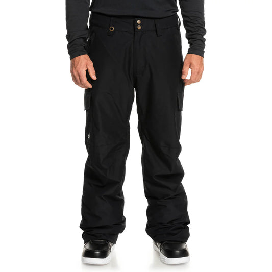 The Quiksilver Porter Men's Snow Pants 2025 in True Black