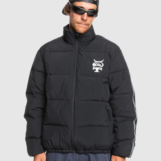 The Quiksilver Puff The Dragon Men's Jacket 2025 in True Black
