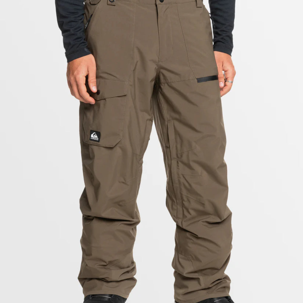 The Quiksilver Utility Men's Snow Pants 2025 in Canteen