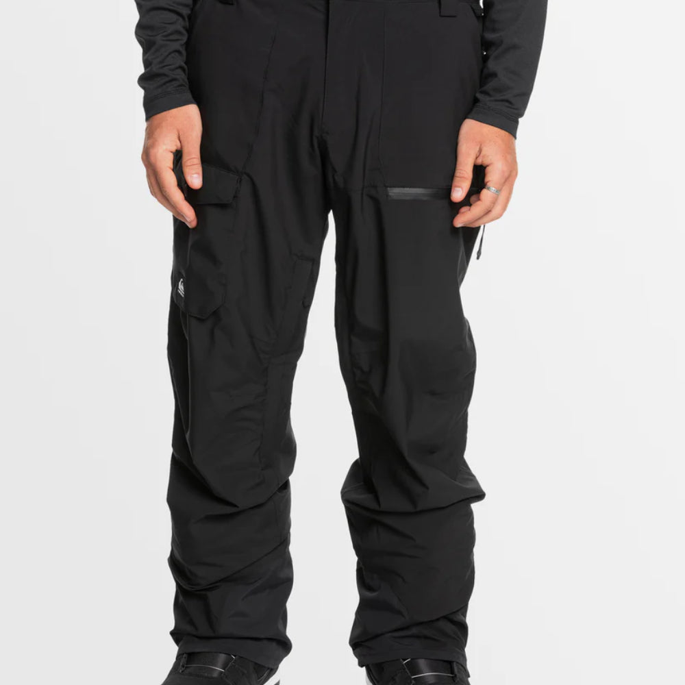 The Quiksilver Utility Men's Snow Pants 2025 in True Black