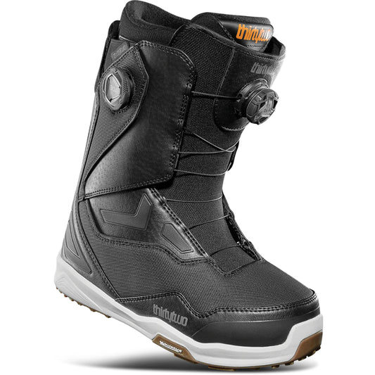 The ThirtyTwo TM-2 Double Boa Wide Men's Snowboard Boots 2025 in Black/White/Gum