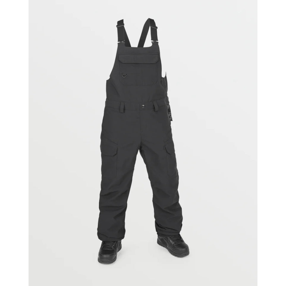 The Volcom Creston 3D Stretch Women's Bib Overalls 2025 in Black